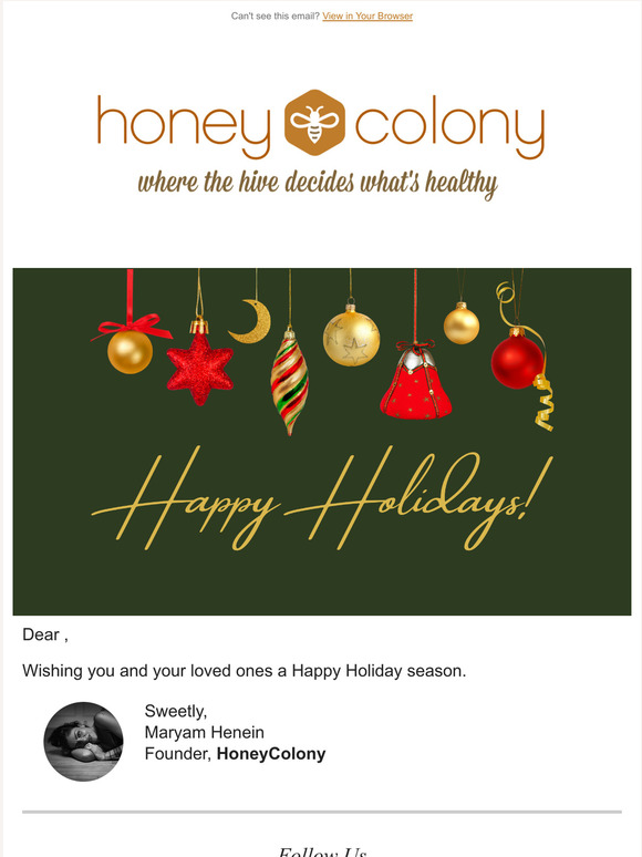 Wishing You A Happy Holiday