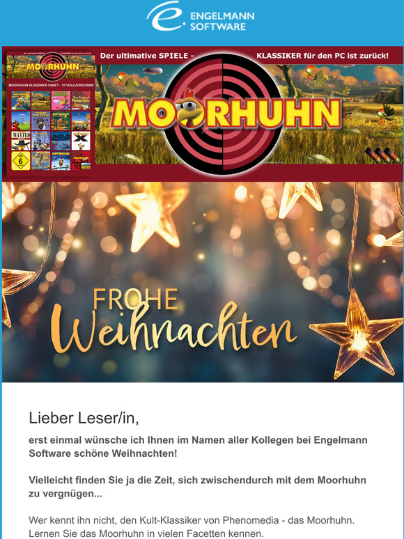 Engelmann Media Weihnachten mit dem Moorhuhn? Milled