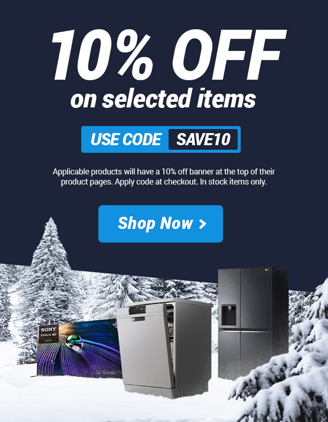 10 percent off selected items