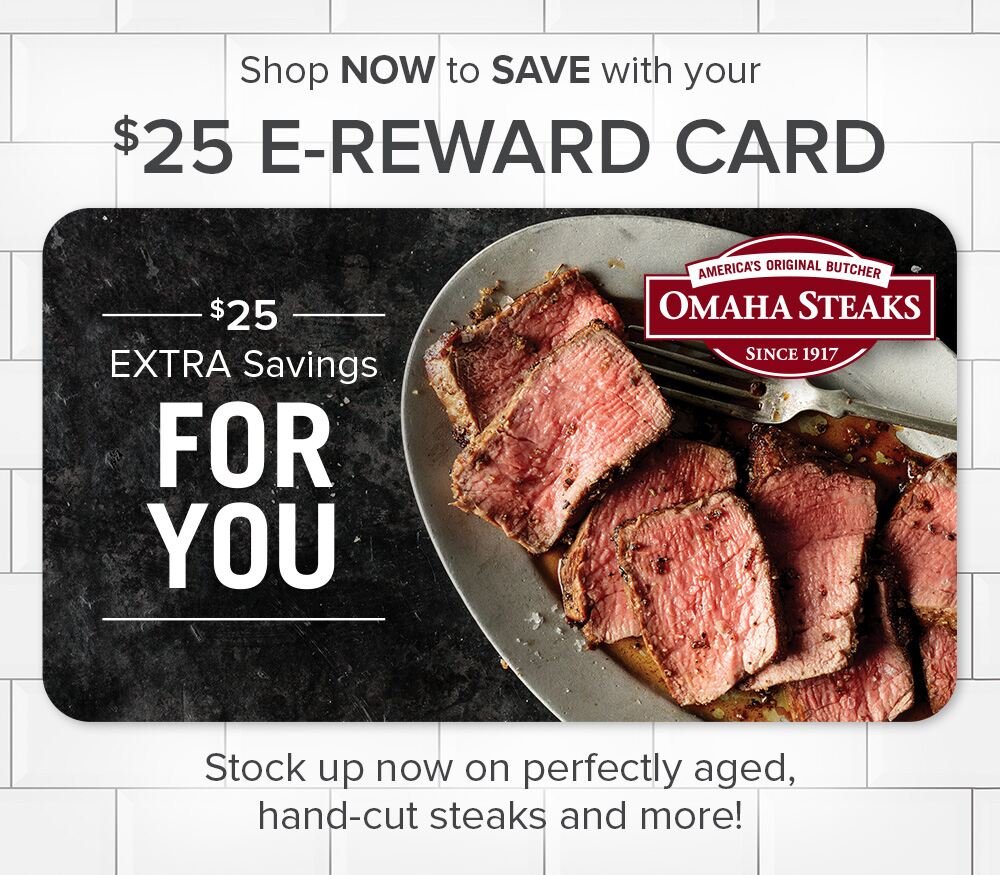 Omaha Steaks $25 eGift Card
