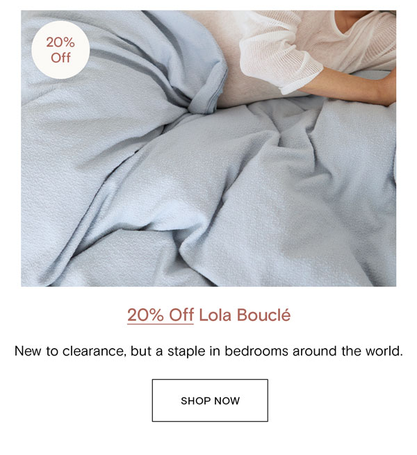 20% Off Lola Bouclé