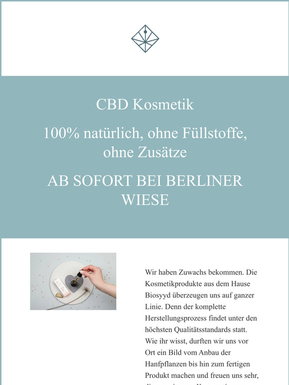 CBD Kosmetik, 100% natrlich, ohne Fllstoffe, ohne Zustze...