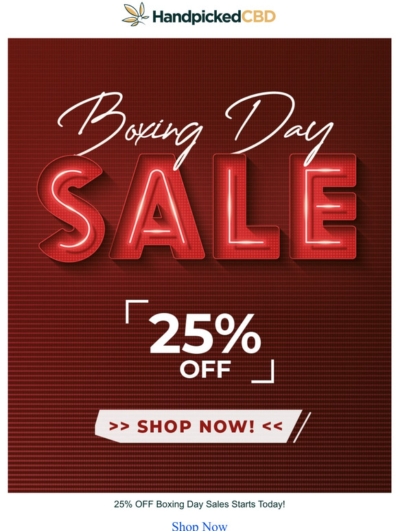 Boxing Day Sales Start TODAY!