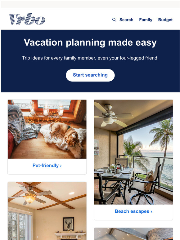 Vrbo 8 familysized vacations Milled