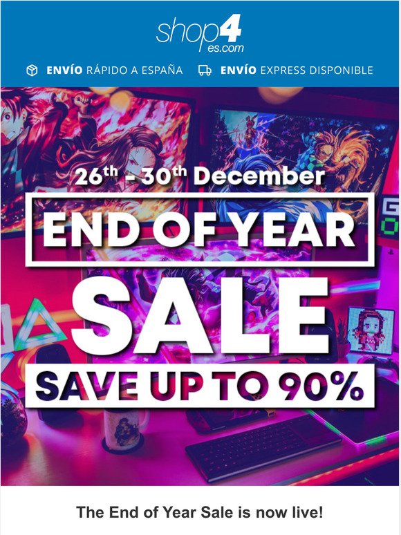  End of Year Sale is now live!