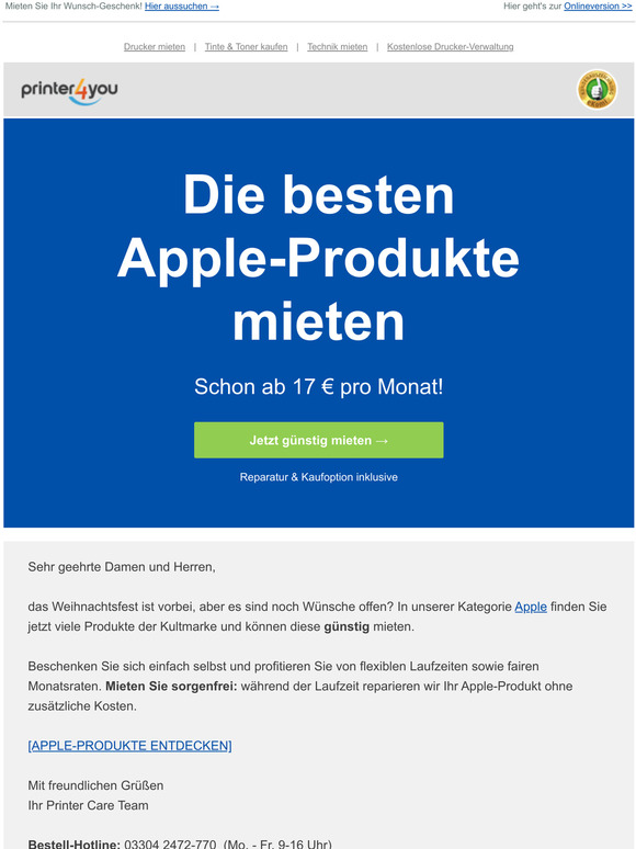 Das richtige Geschenk lag nicht unterm Baum?