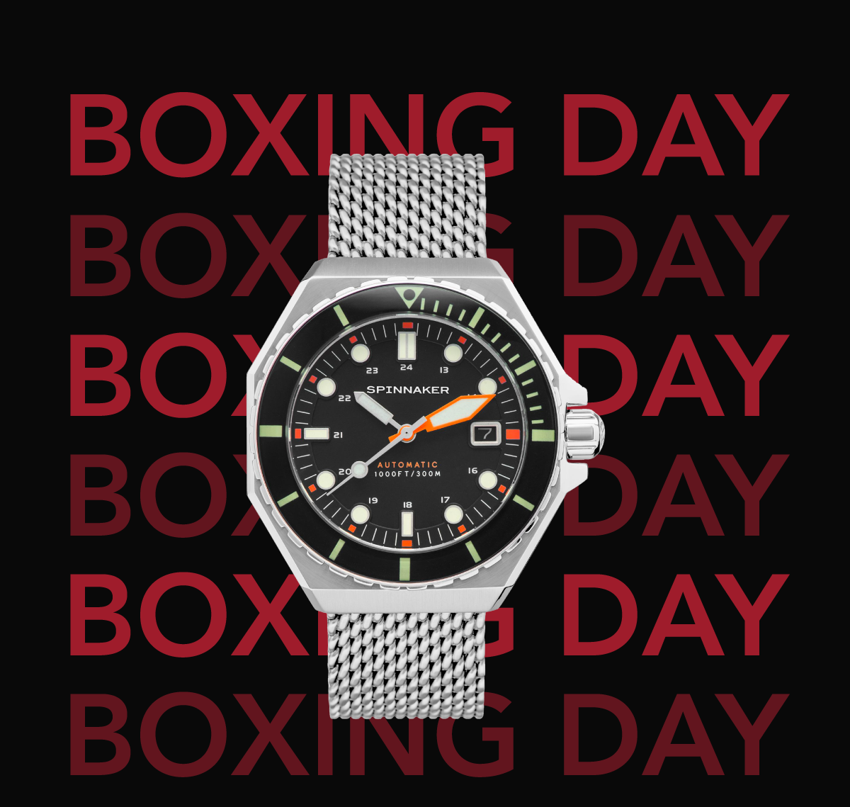 Spinnaker Watches Boxing Day Sale Now On ! Milled
