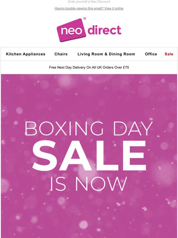 Boxing Day Sale is HERE
