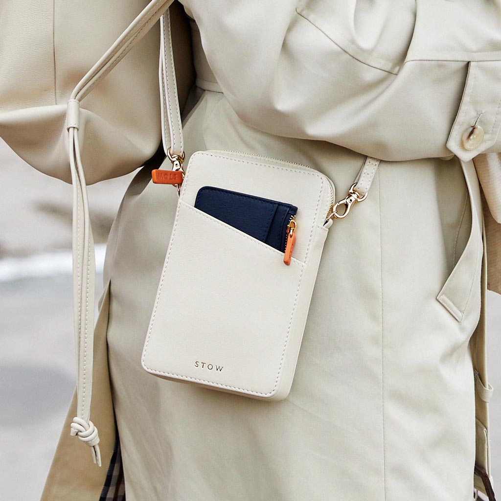 Ivory Crossbody Phone Wallet