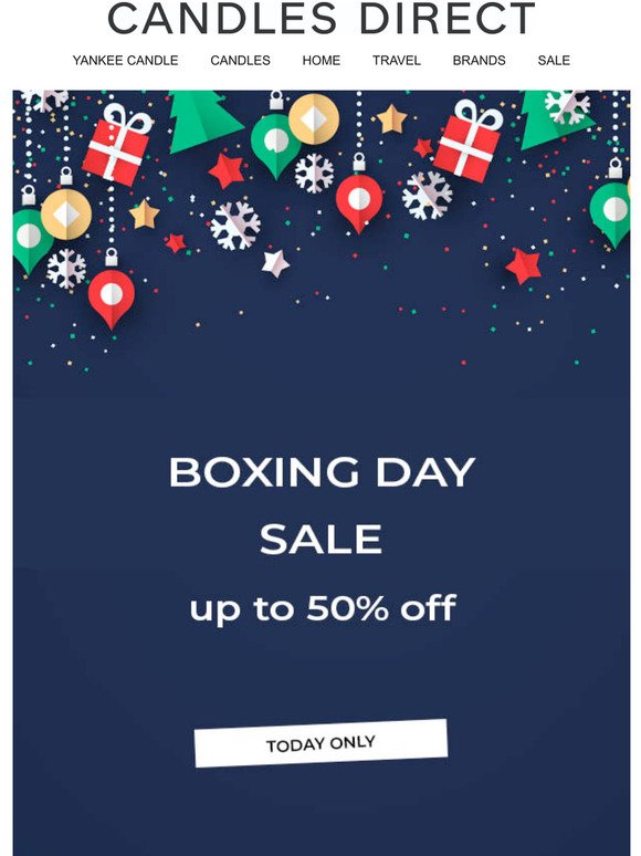 Boxing Day Sale Starts Now 