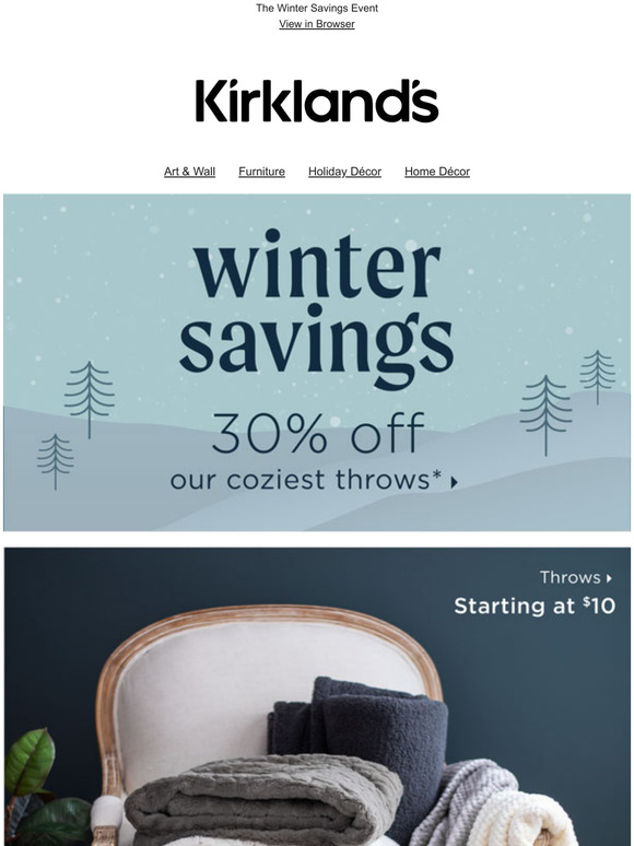 Kirkland's Home Our Coziest Throws Now 30 OFF Milled