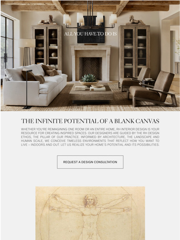 Restoration Hardware Request a Design Consultation Today and Reimagine