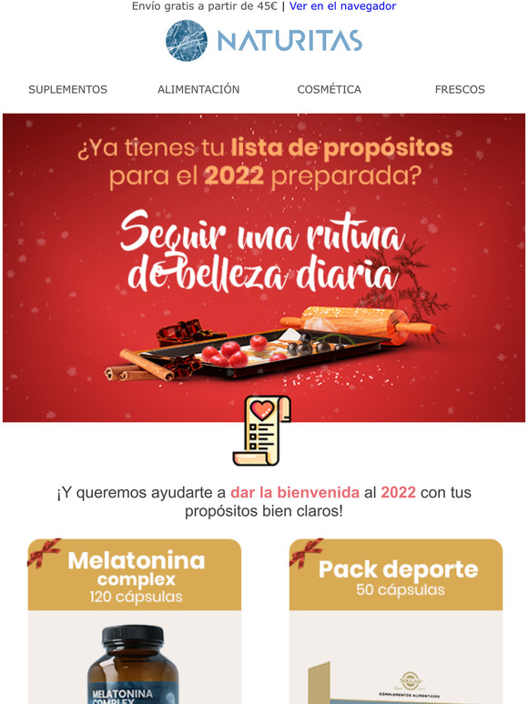 Naturitas Propsitos saludables para 2022 Milled