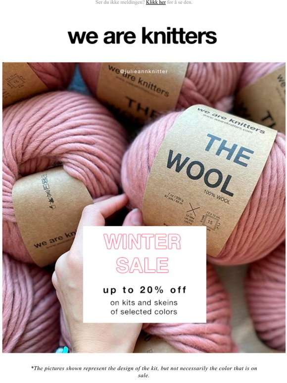 Save up to 20% on your favorite kits and skeins 
