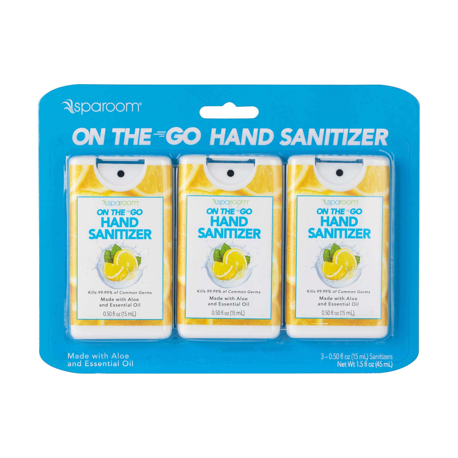 Image of On The Go 3-Pack 15mL Hand Sanitizing Spray