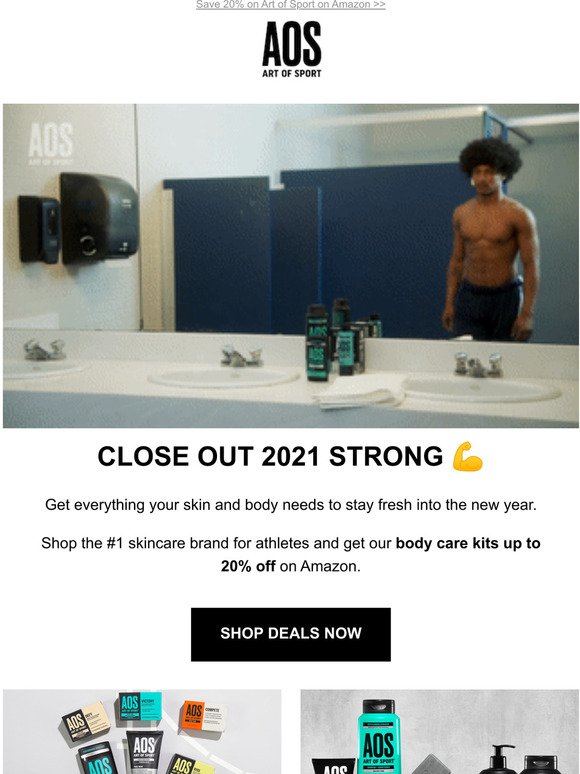Close The Year Strong  20% OFF Body Care for Athletes