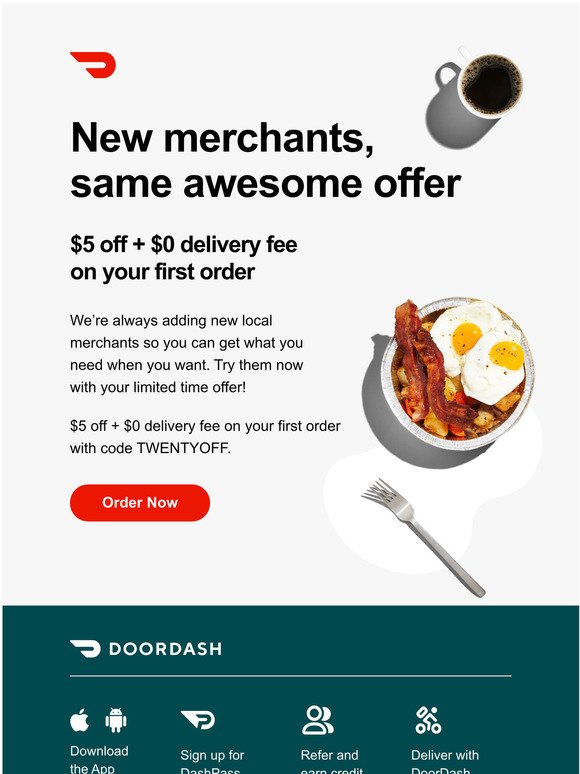 Man Shares 'Greatest Email' From DoorDash Giving $0 Credit for