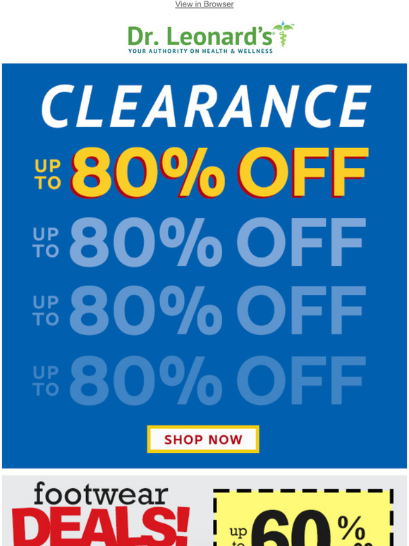 Dr. Leonard's End of Year CLEARANCE Save Up to 80! Milled