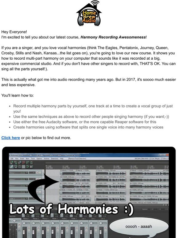 Our Course On Recording Awesome Vocal Harmonies