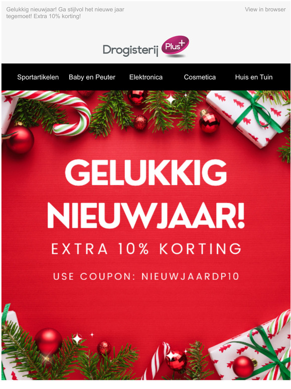 Gelukkig nieuwjaar! Ga stijlvol het nieuwe jaar tegemoet! Extra 10% korting! 
