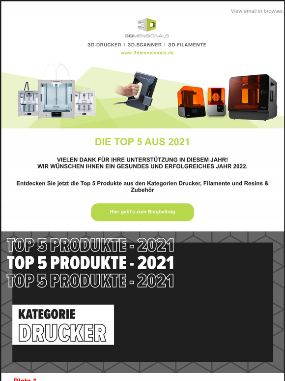 Die Top 5 Produkte aus 2021 