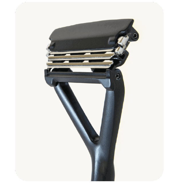 The Leaf Razor - close-up of the triple blade