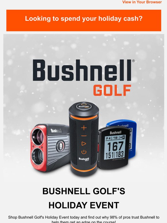 Still Time to Shop Bushnell Golf's Holiday Event