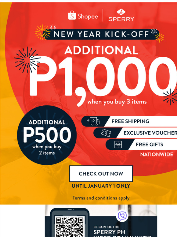 Sperry (UK) Wolverine Europe Retail Ltd: Kick off the year with a BANG