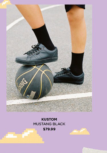 Kustom Mustang Black Shoe