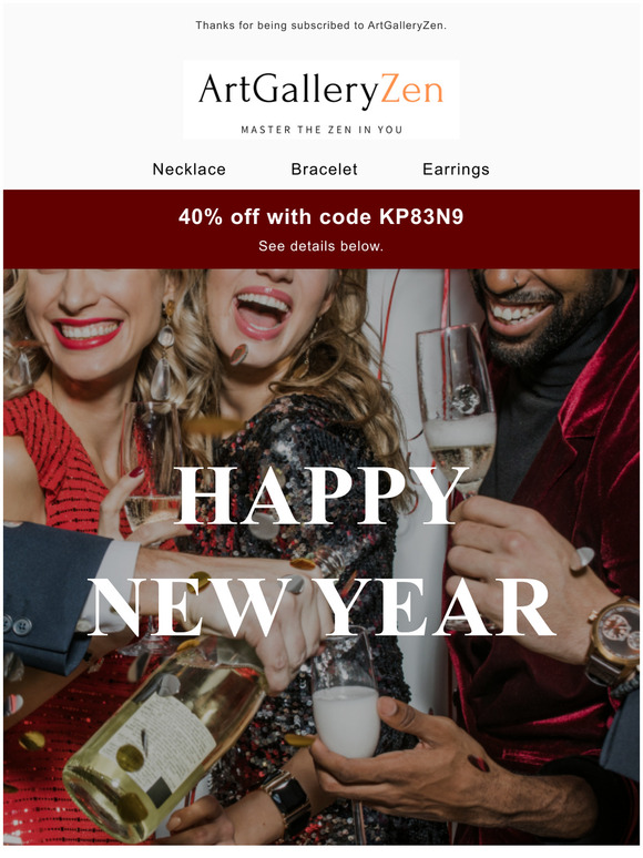 Super Blowout Sale For Happy New Year 2022 | 40% Off Whole Shop