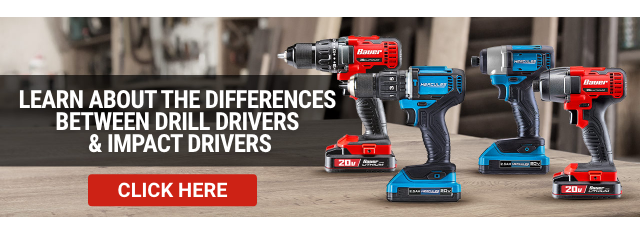 Learn About the Differences Between Drill Drivers & Impact Drivers