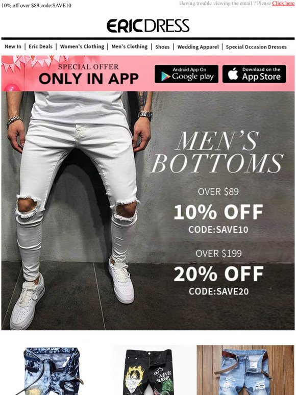 Men's Bottoms! Jeans,Pants,Shorts...