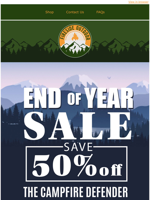 Put Your Campfire Worries To Rest This New Year