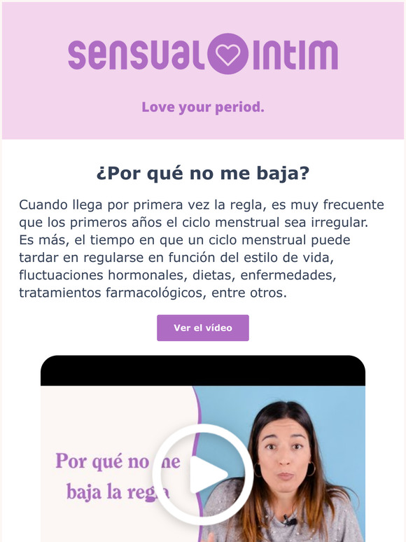 Sensual Intim No me baja la regla! Descubre los motivos Milled