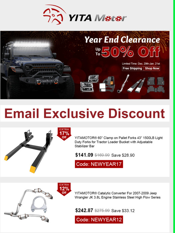 Up To 50% Off Great Savings |Year End Clearance-YITAMOTOR