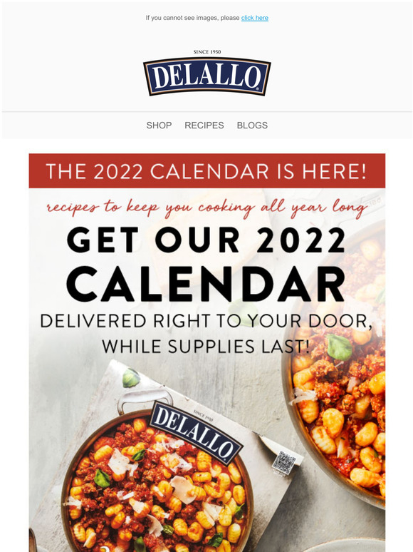 DeLallo The 2022 DeLallo Calendar is HERE! Milled