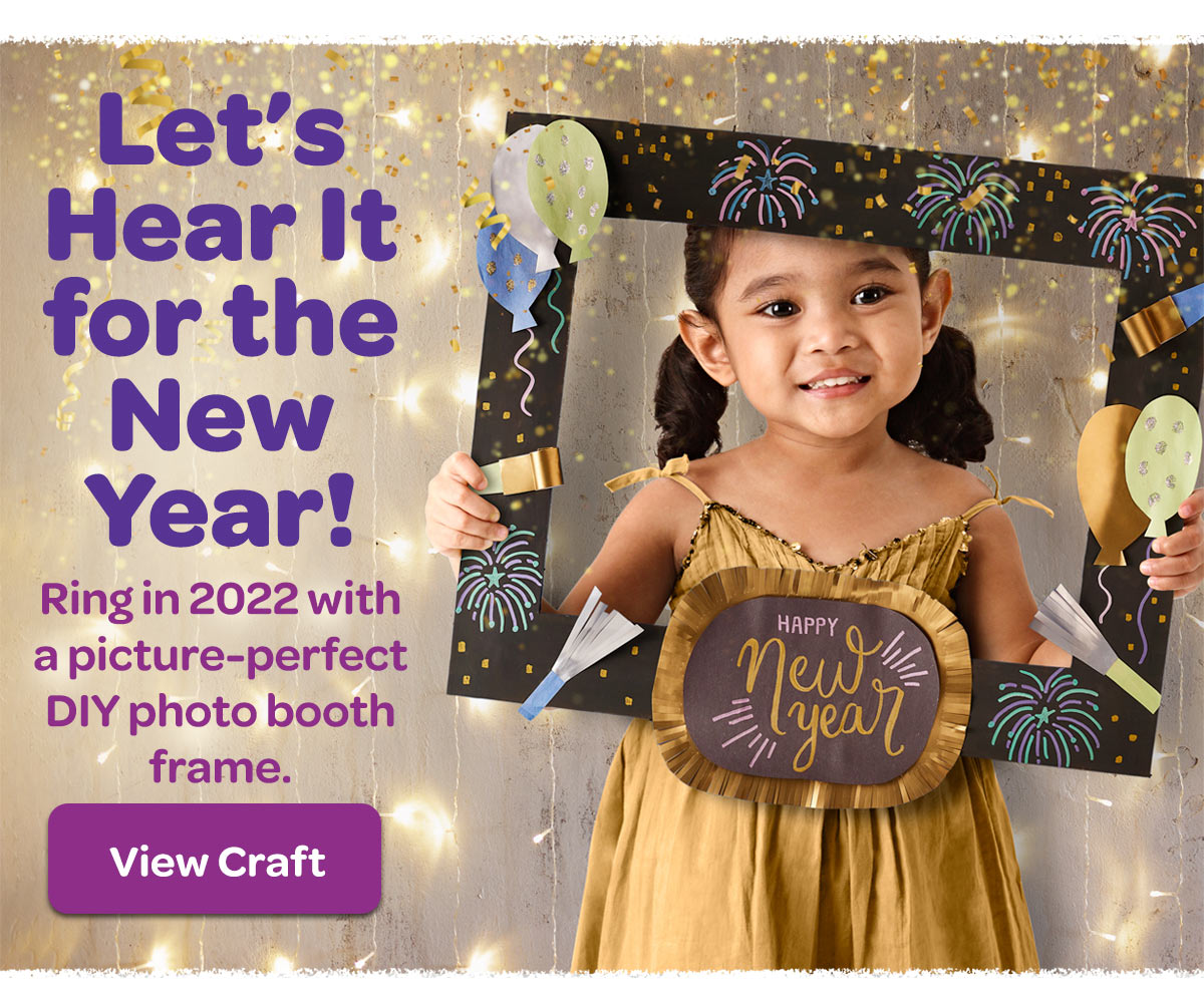 New Year's Photo Booth Frame, Crafts, , Crayola CIY, DIY  Crafts for Kids and Adults