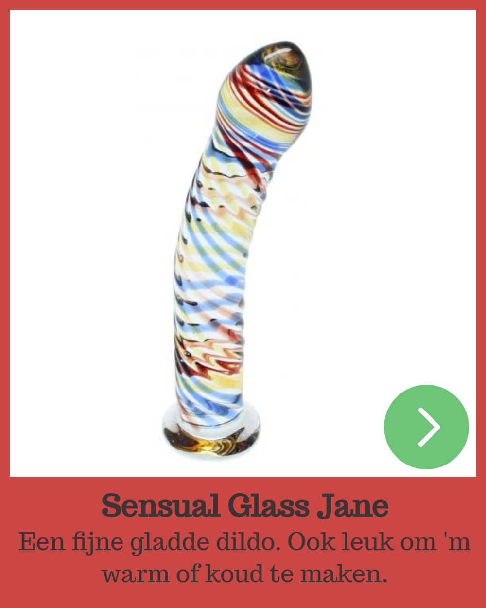 Sensual Glass Jane, glazen dildo