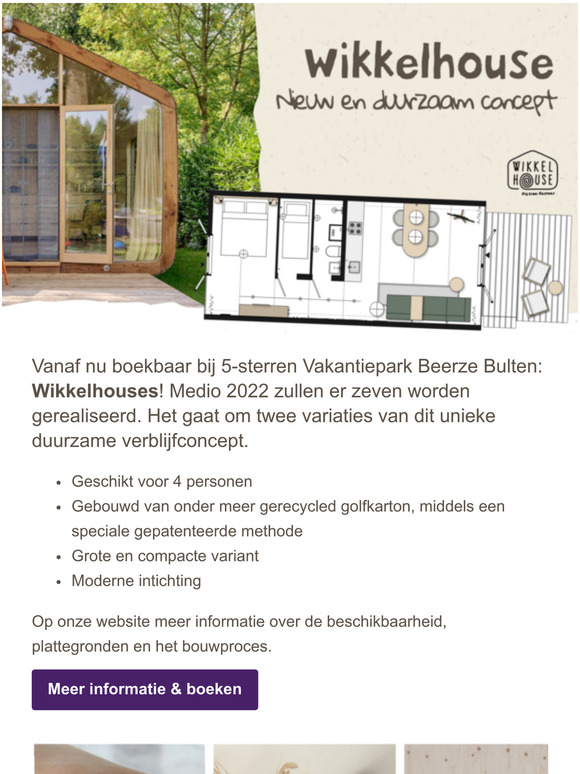Nieuwe duurzame lodges 