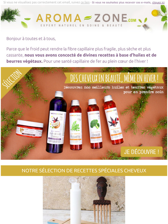 aromazone Des instants de douceur pour vos cheveux avec nos huiles