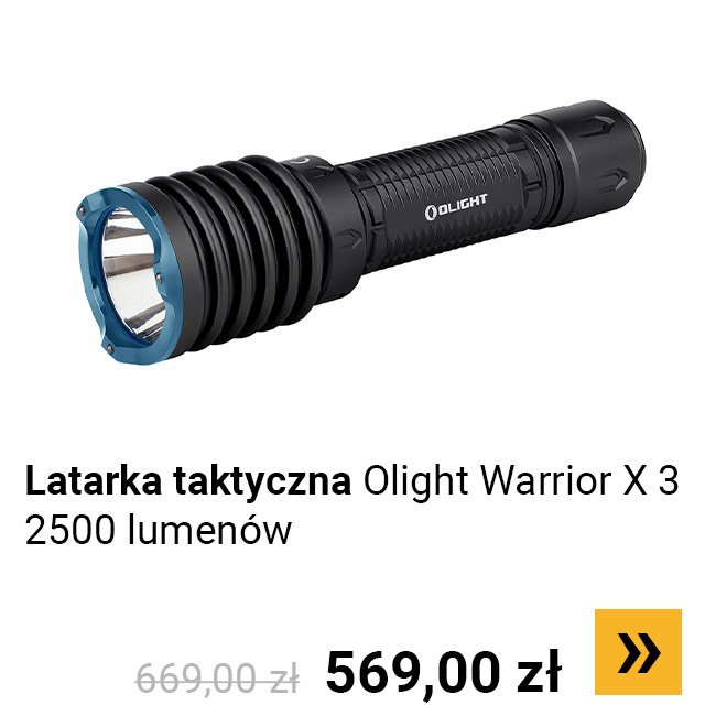 Latarka taktyczna Olight Warrior X 3 - 2500 lumenów