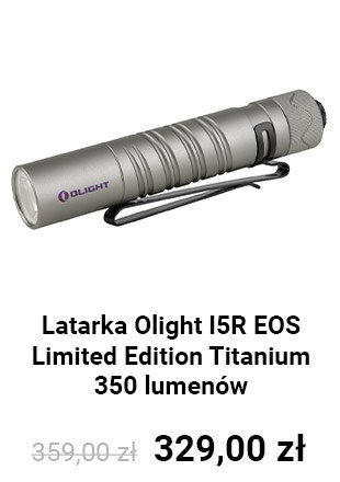 Latarka Olight I5R EOS Limited Edition Titanium - 350 lumenów
