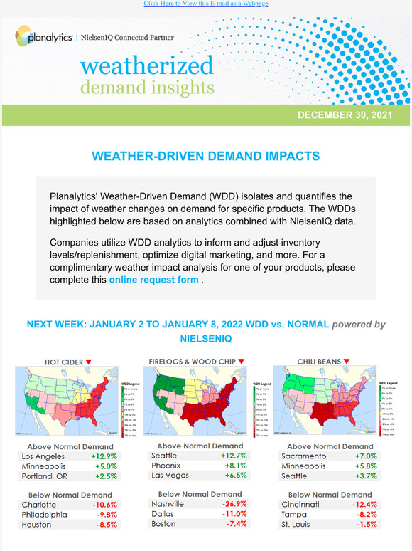 Planalytics & NielsenIQ: Weatherized Demand Insights