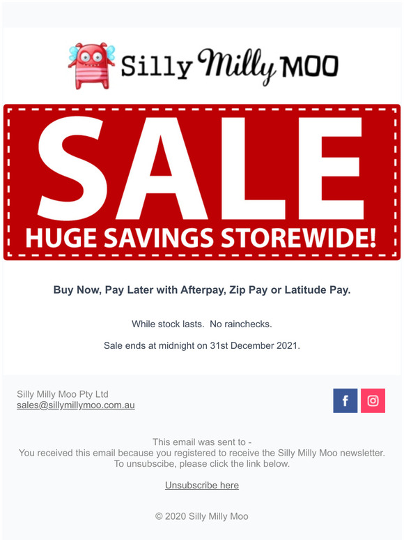 Boxing Day SALE Ends Tonight - Huge Savings!