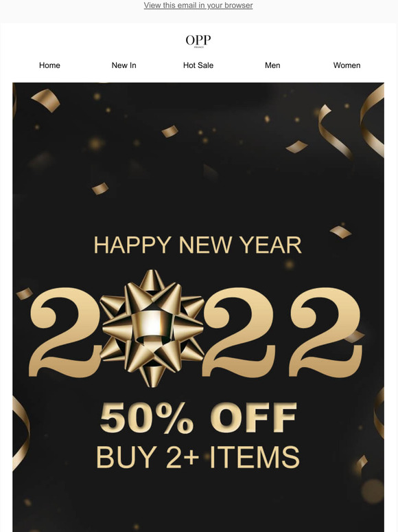 Happy New Year 50% OFF