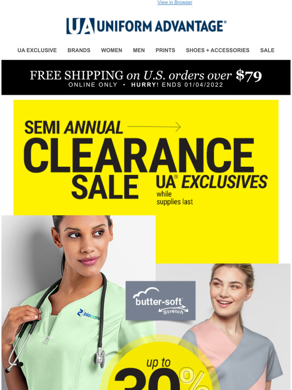 Uniform Advantage Love a good clearance? So do we! Milled