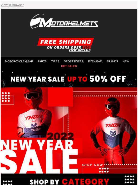 End of Year Sale! HUGE Discounts on Moto Gear & Apparel!