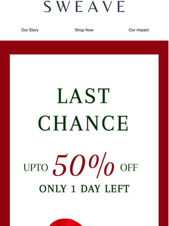 Last Chance To Save - Only One Day Left!