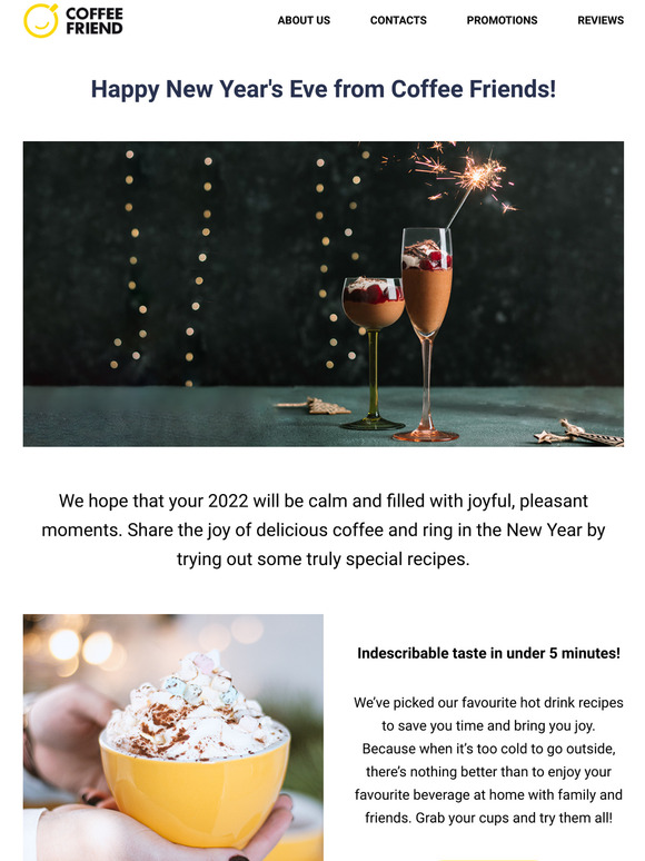 Happy New Year's Eve from Coffee Friends!