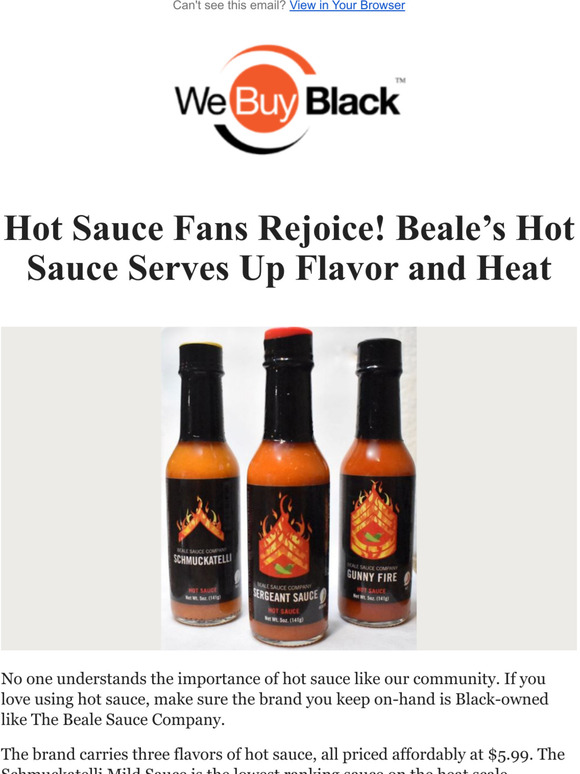 We Buy Black Hot Sauce Fans This Blackowned hot sauce serves up